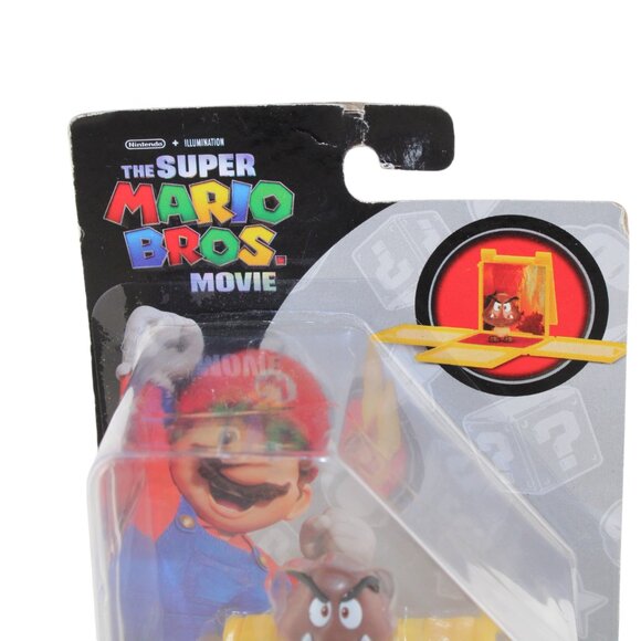 Super Mario Bros Movie Goomba Figure w/ Question Block Jakks Pacific - Picture 15 of 16